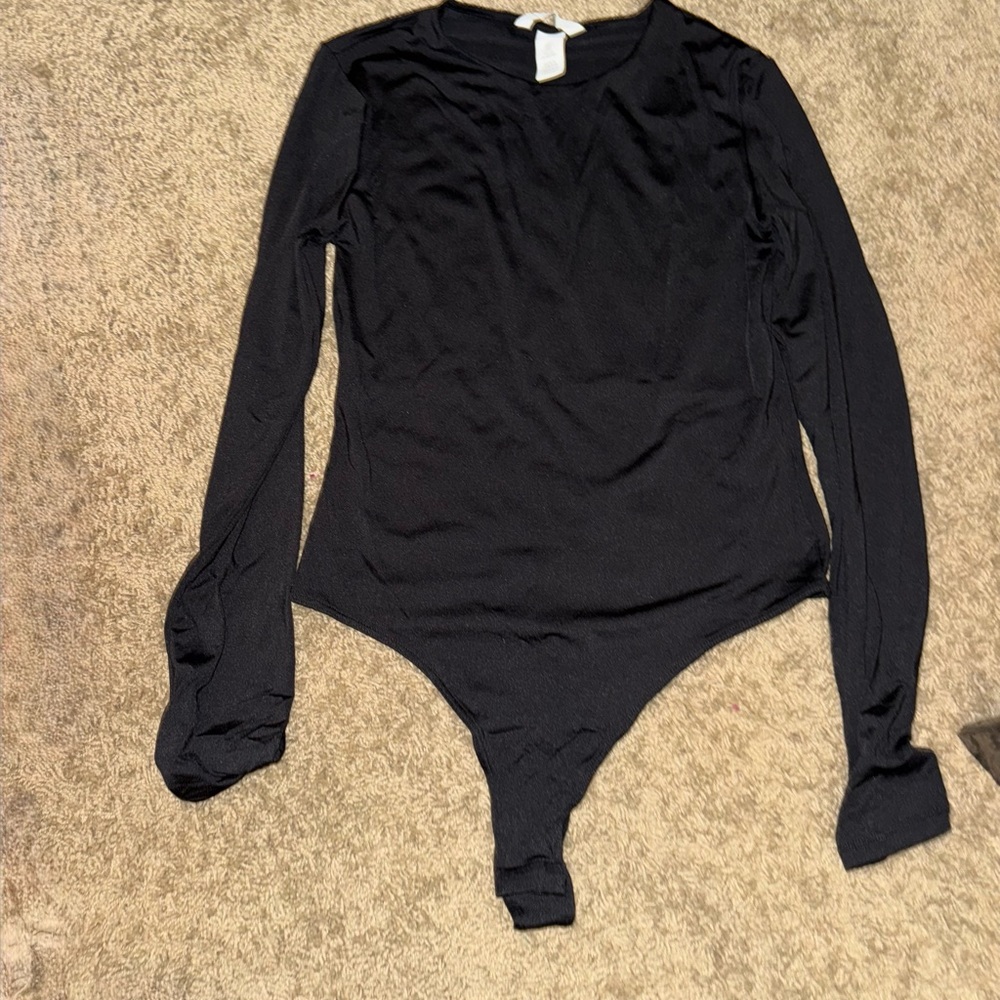 Black Long Sleeve Bodysuit